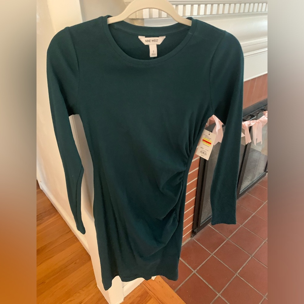 Nine West Dark Green Dress NWT Size Small